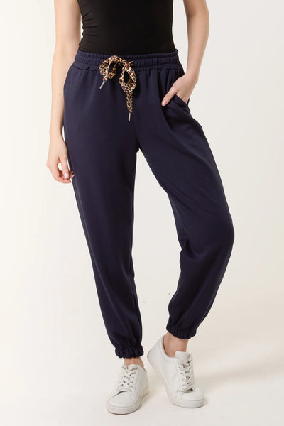 Leopard Bow Joggers - More Colours Available