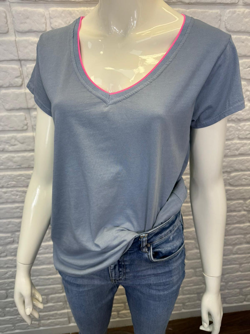 Neon Trim T Shirt - More Colours Available