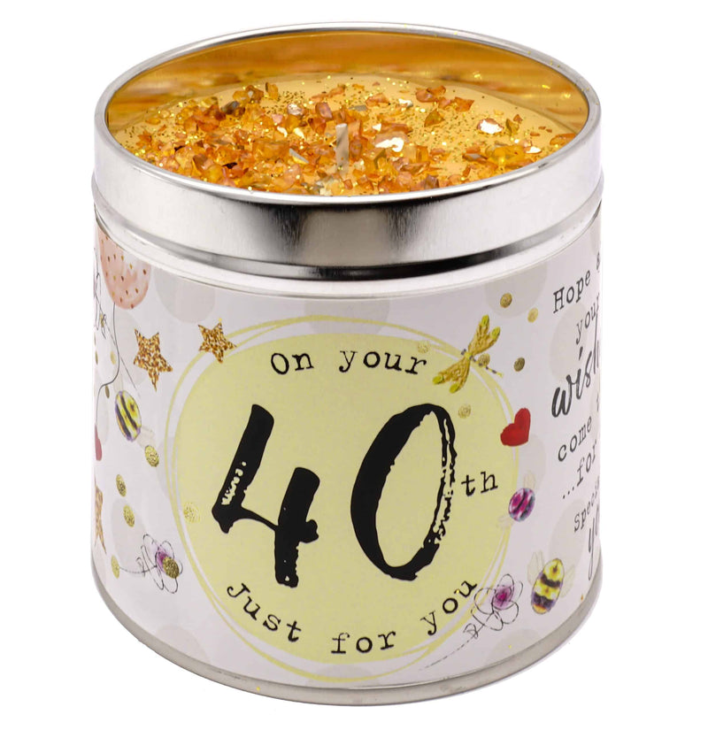Birthday Age 40th Candle