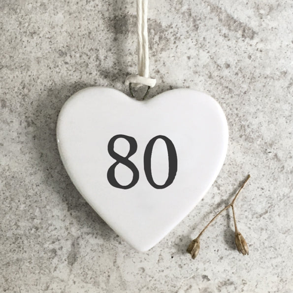 80th Small Heart