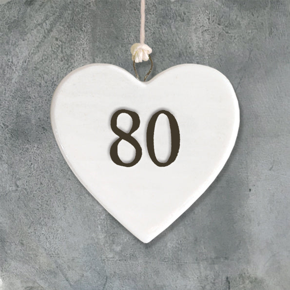 80th Small Heart