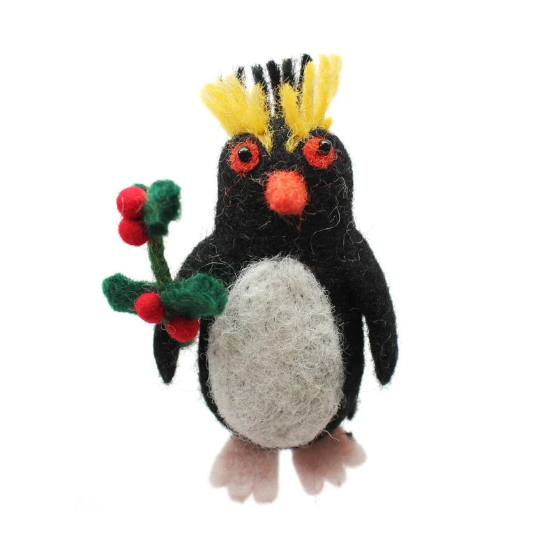 Christmas Rock Hopper Penguin Decoration