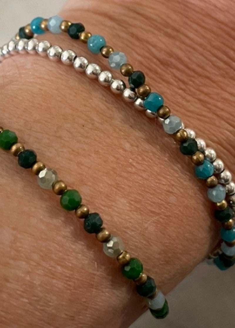 Brass Crystal Healing Bracelets - More Designs Available