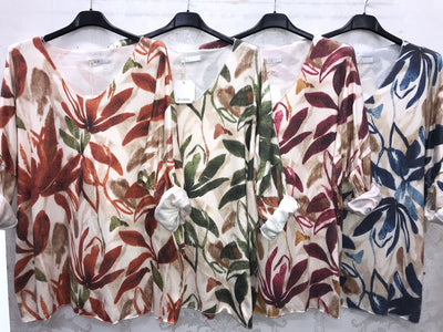 Lulu Leaf Jumper - More Colours Available