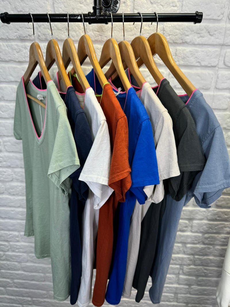 Neon Trim T Shirt - More Colours Available