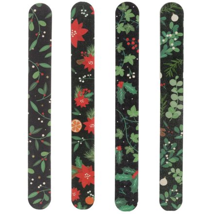 Christmas Winter Berries & Mistletoe Nail Files