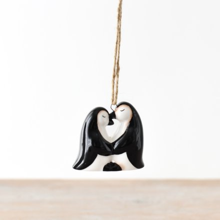 Penguin Couple Hanging Ornament