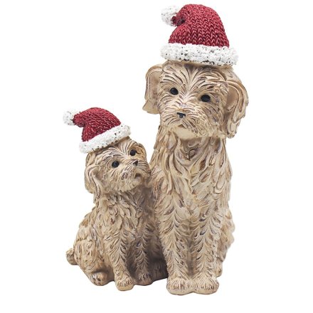 Christmas Santa Cockapoo Ornament