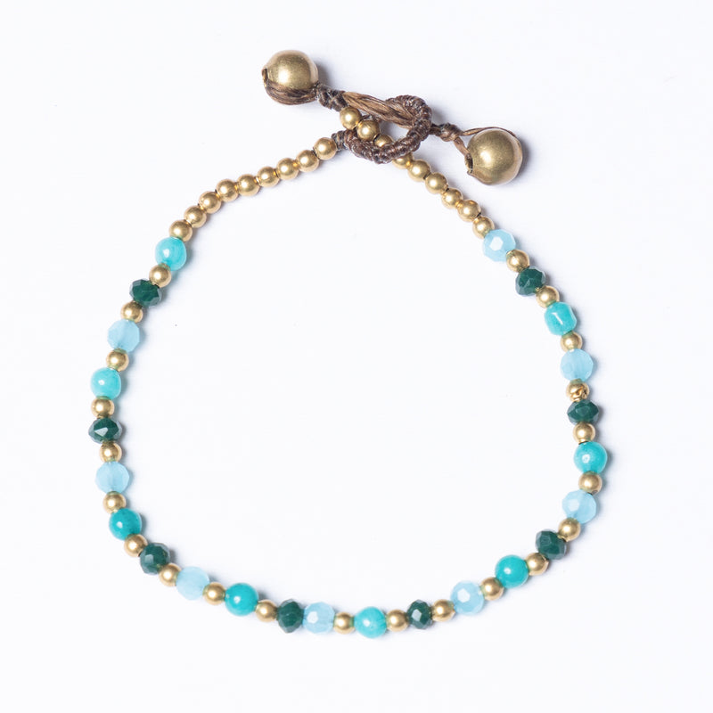 Brass Crystal Healing Bracelets - More Designs Available