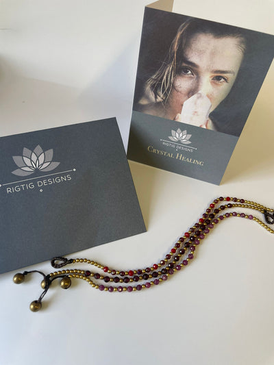 Brass Crystal Healing Bracelets - More Designs Available