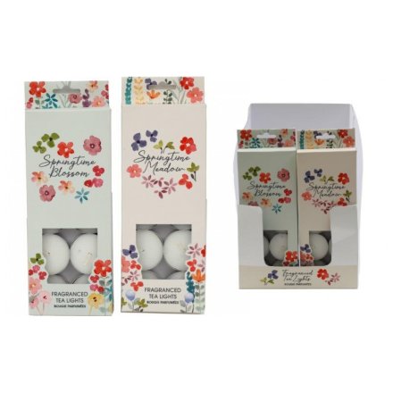 Spring Floral Tealights