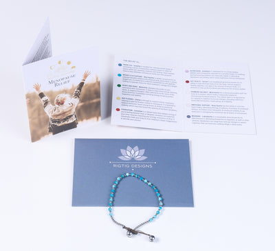 Menopause Relief Brass Crystal Healing Bracelets - More Designs Available