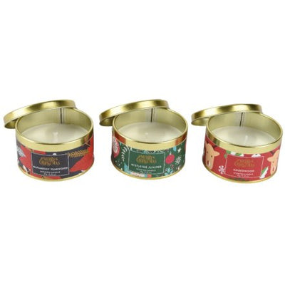Festive Tin Candles