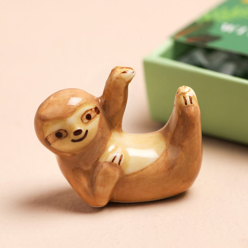 Hanging Around Sloth Matchbox Token