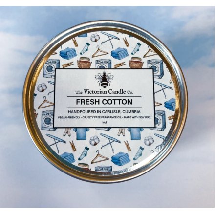 Fresh Cotton Tin Candle