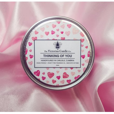 Thinking Of You Tin Candle
