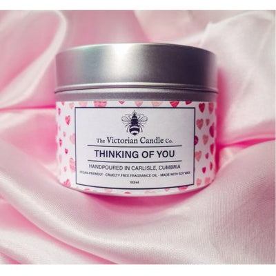 Thinking Of You Tin Candle
