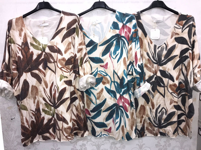 Lulu Leaf Jumper - More Colours Available
