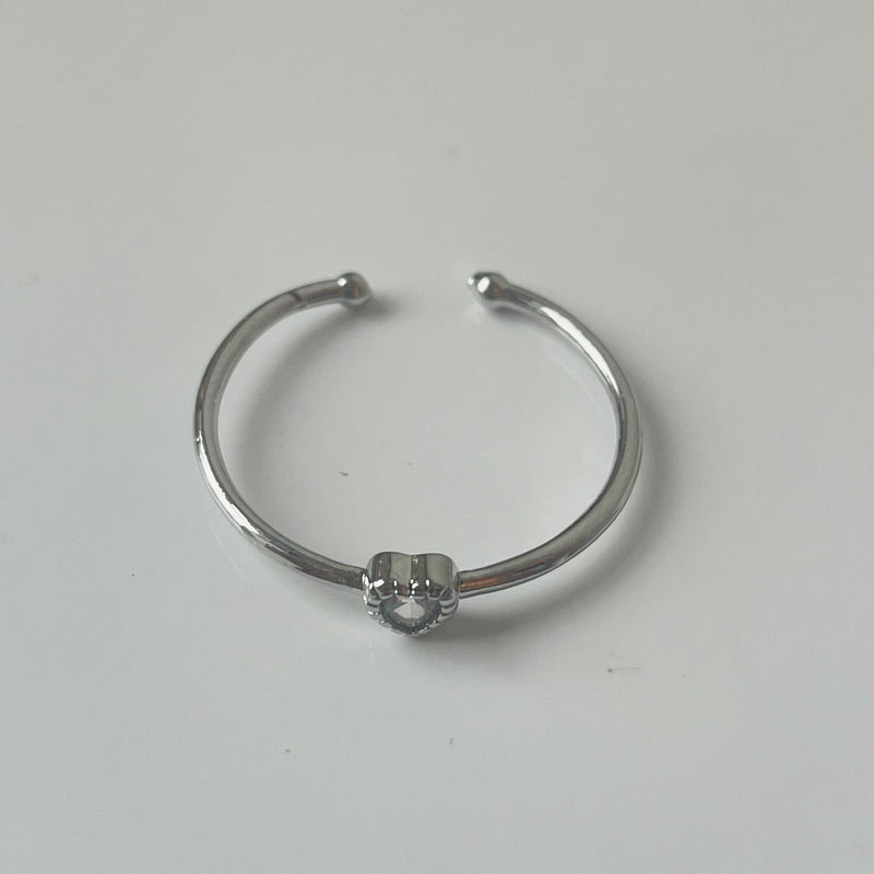 Silver Heart Mini Ring