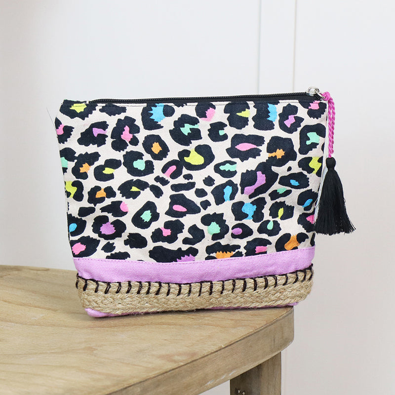 Multicolour Animal Print Travel Pouch