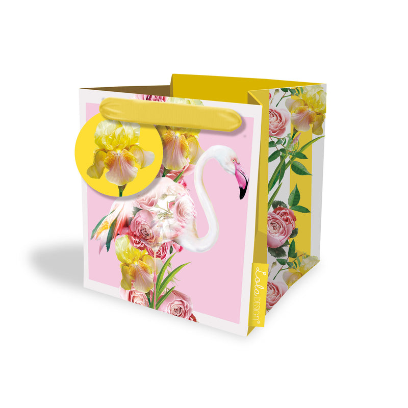 Flamingo Square Small Gift Bag