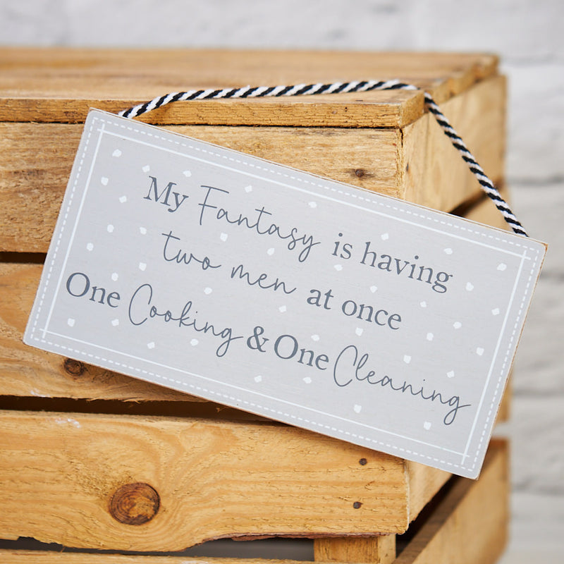 Fantasy Men Cleaning & Cooking Plaque