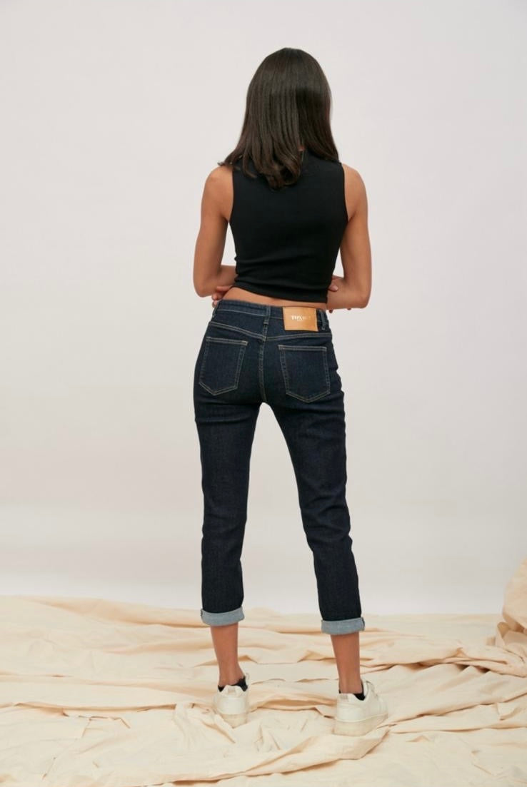 Brilliant Boyfriend Jeans Dark Denim