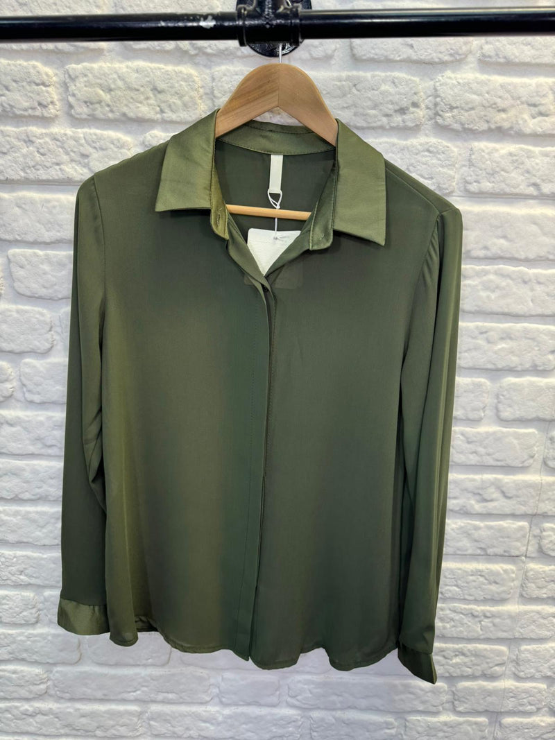 Susan Satin Shirt - More Colours Available