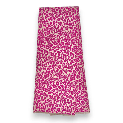 Fuchsia Pink Leopard Print Winter Scarf
