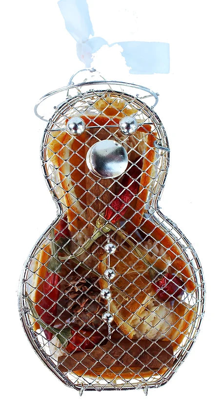 Silver Snowman Fruit Cage