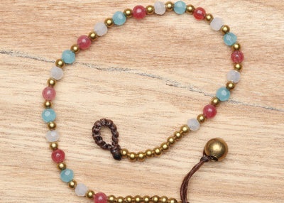 Brass Crystal Healing Bracelets - More Designs Available