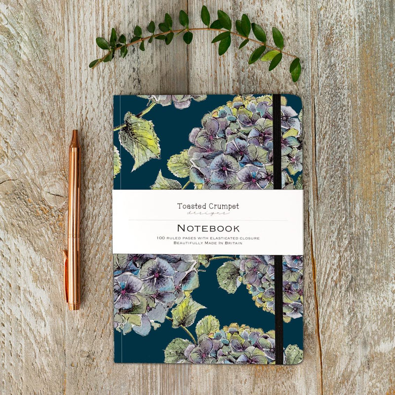 Hydrandea A5 Lined Notebook
