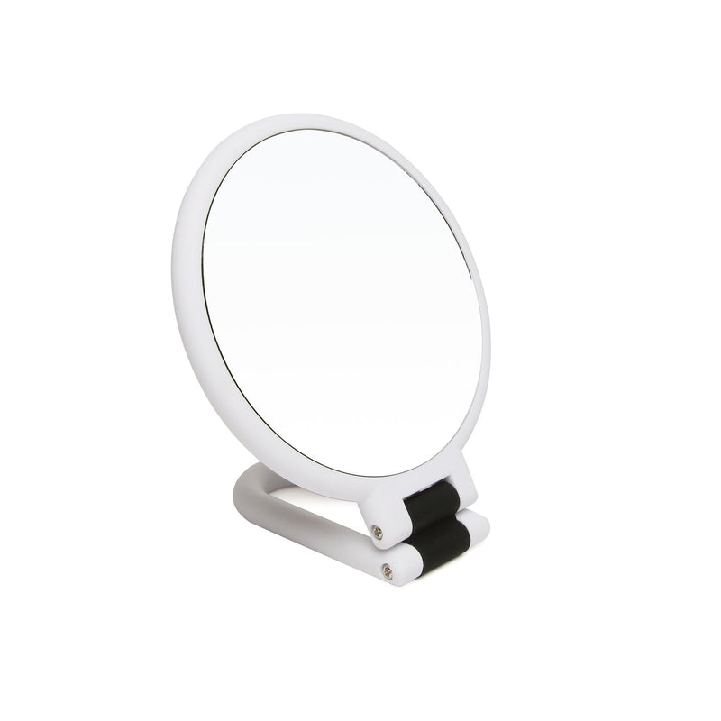 Alice Wheeler White Hand Mirror With Magnification