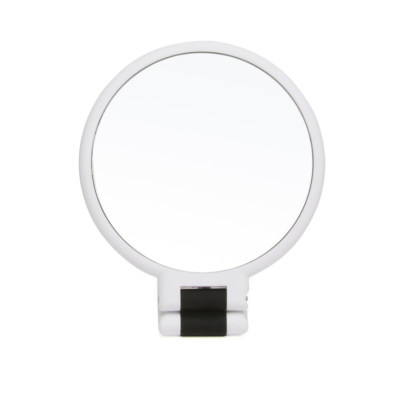 Alice Wheeler White Hand Mirror With Magnification