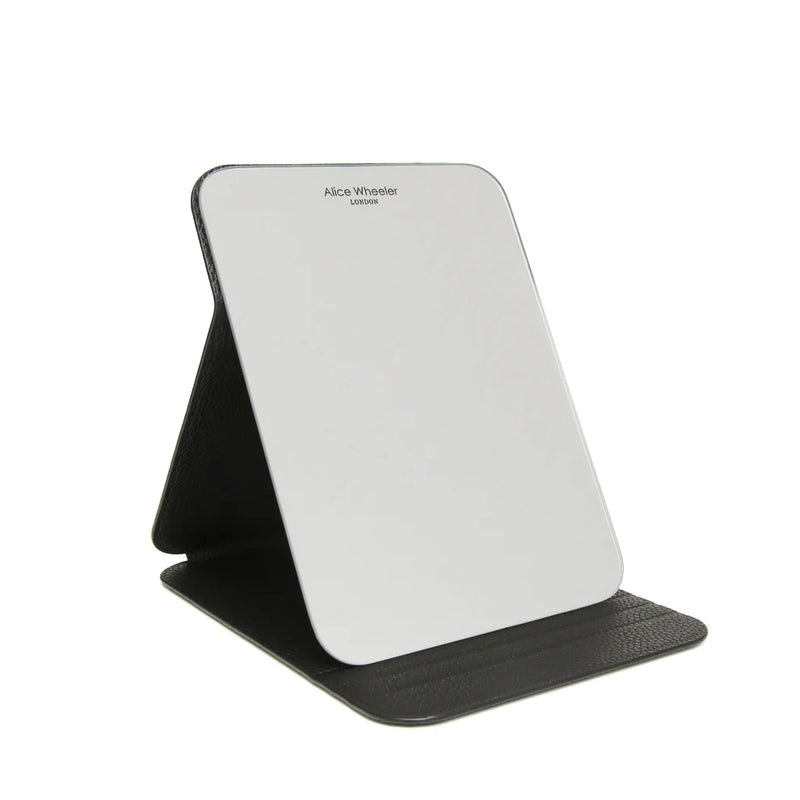 Alice Wheeler Navy Folding Travel Mirror