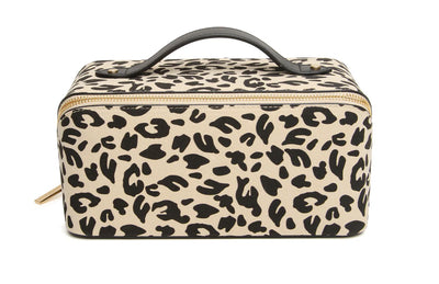 Alice Wheeler Leopard Makeup Train Case