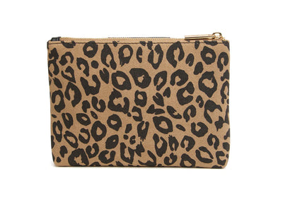 Alice Wheeler Leopard Pouch