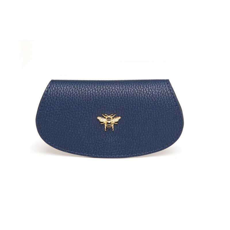 Alice Wheeler Navy Bee Glasses Case