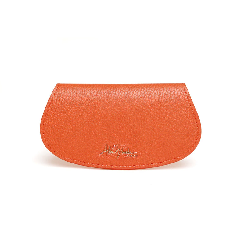 Alice Wheeler Orange Bee Glasses Case