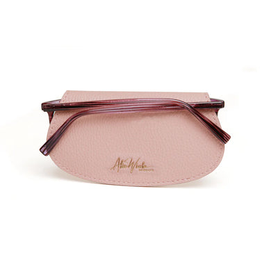 Alice Wheeler Pink Bee Glasses Case