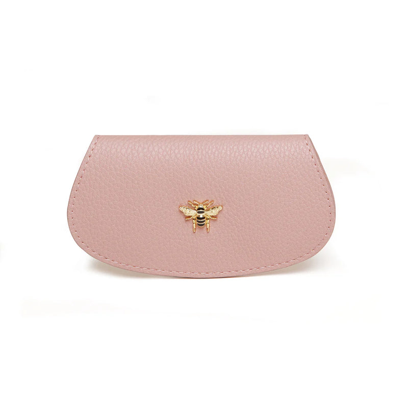Alice Wheeler Pink Bee Glasses Case