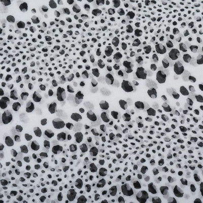 Eco Style Grey Animal Dots Print Scarf