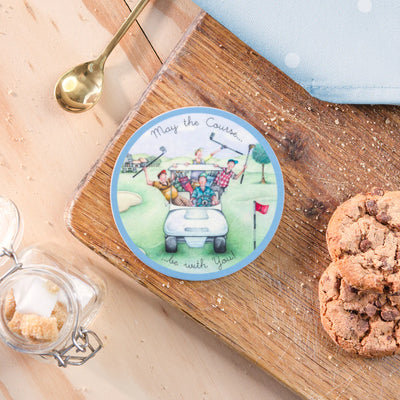 May The Course Be With You Golf Coaster