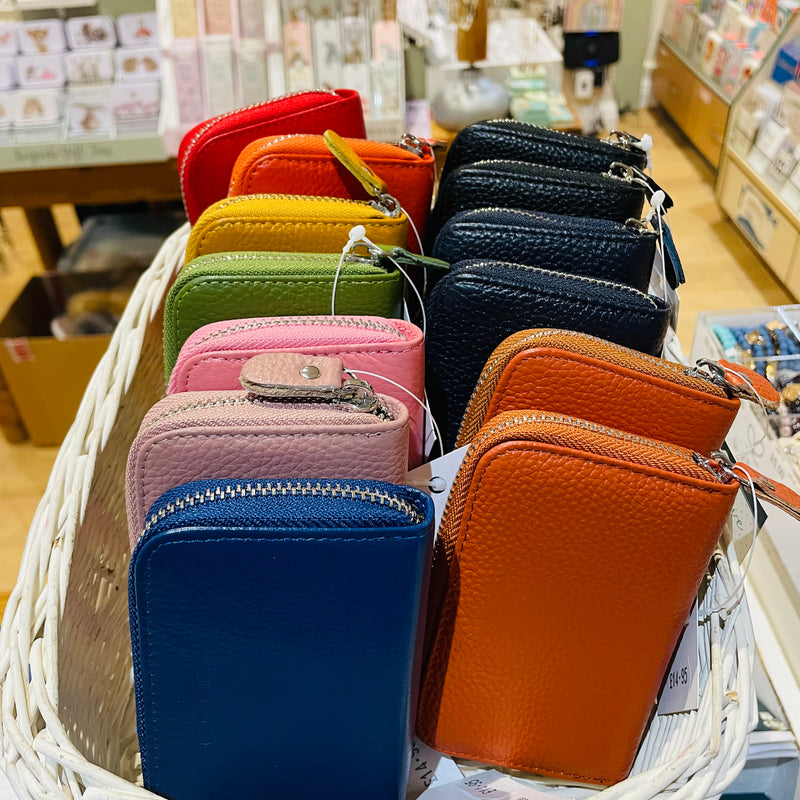 Leather Card Wallet Purse