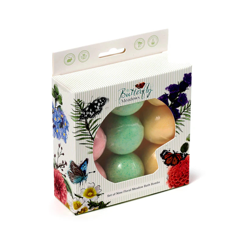 Set of Nine Mini Bath Bombs