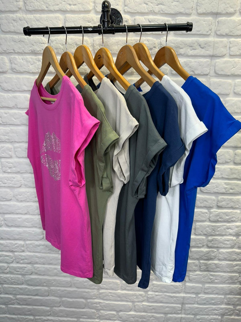 Lips Cotton T-shirt - More Colours Available