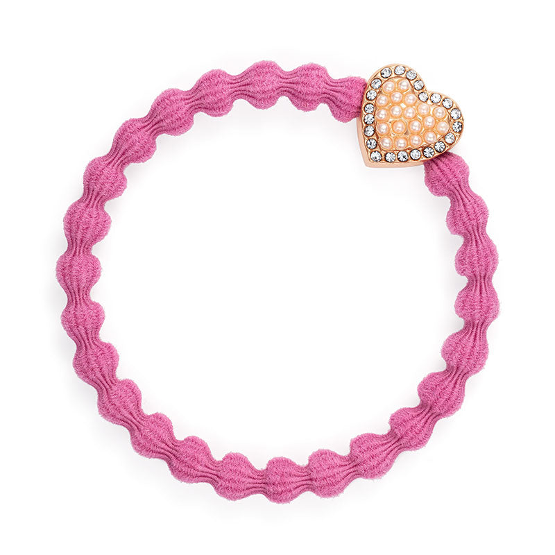 Pink Pearl Heart Hairband