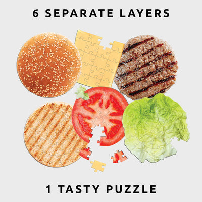 Burger Six Layer Puzzle