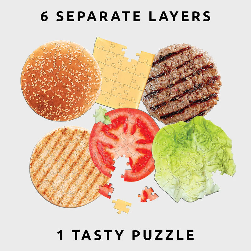 Burger Six Layer Puzzle