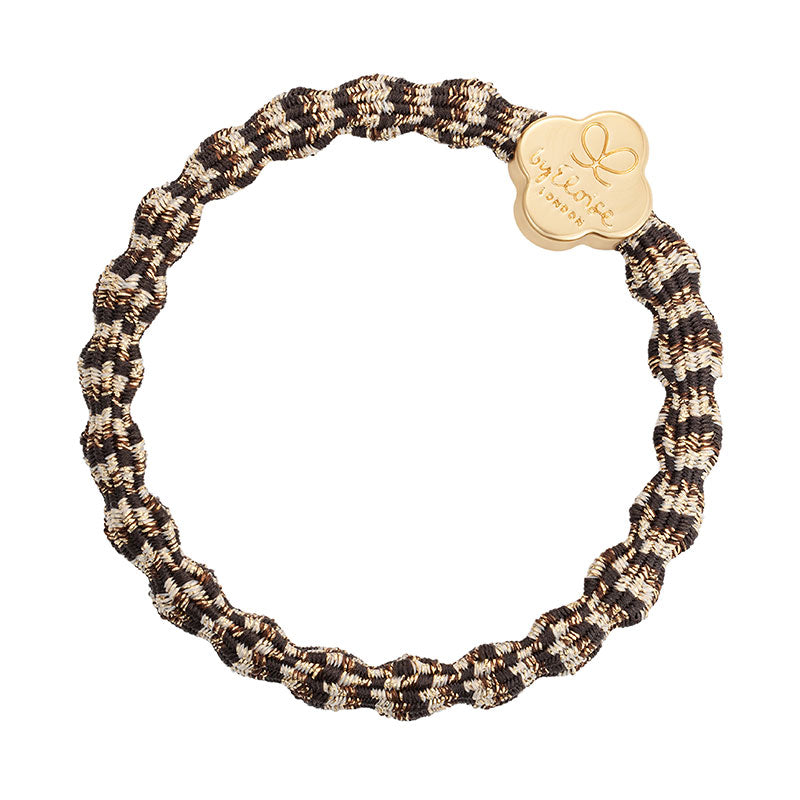 Cocoa Dust Gold Quatrefoil Hairband